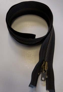 YKK Metal Zipper dividable 8mm/70cm, Darkbrown 916